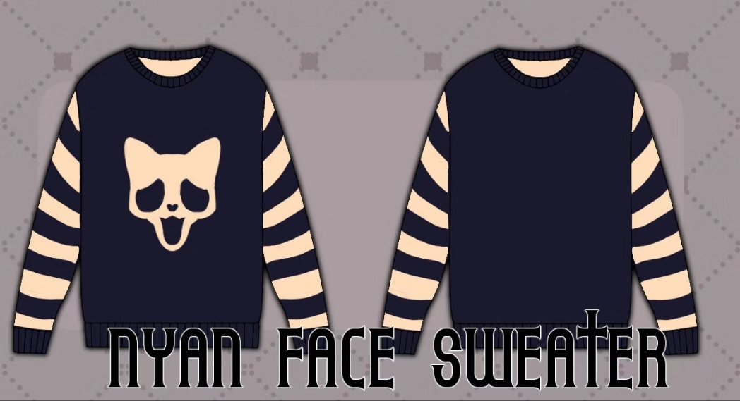 Nyan Face Knit Sweater [Pre-Order]