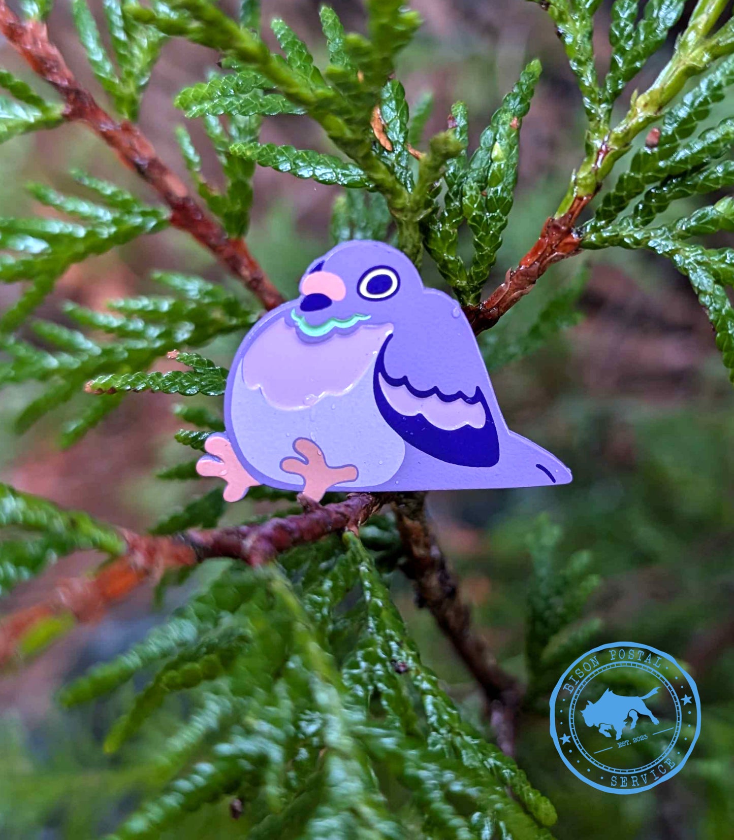 Pigeon Enamel Pin