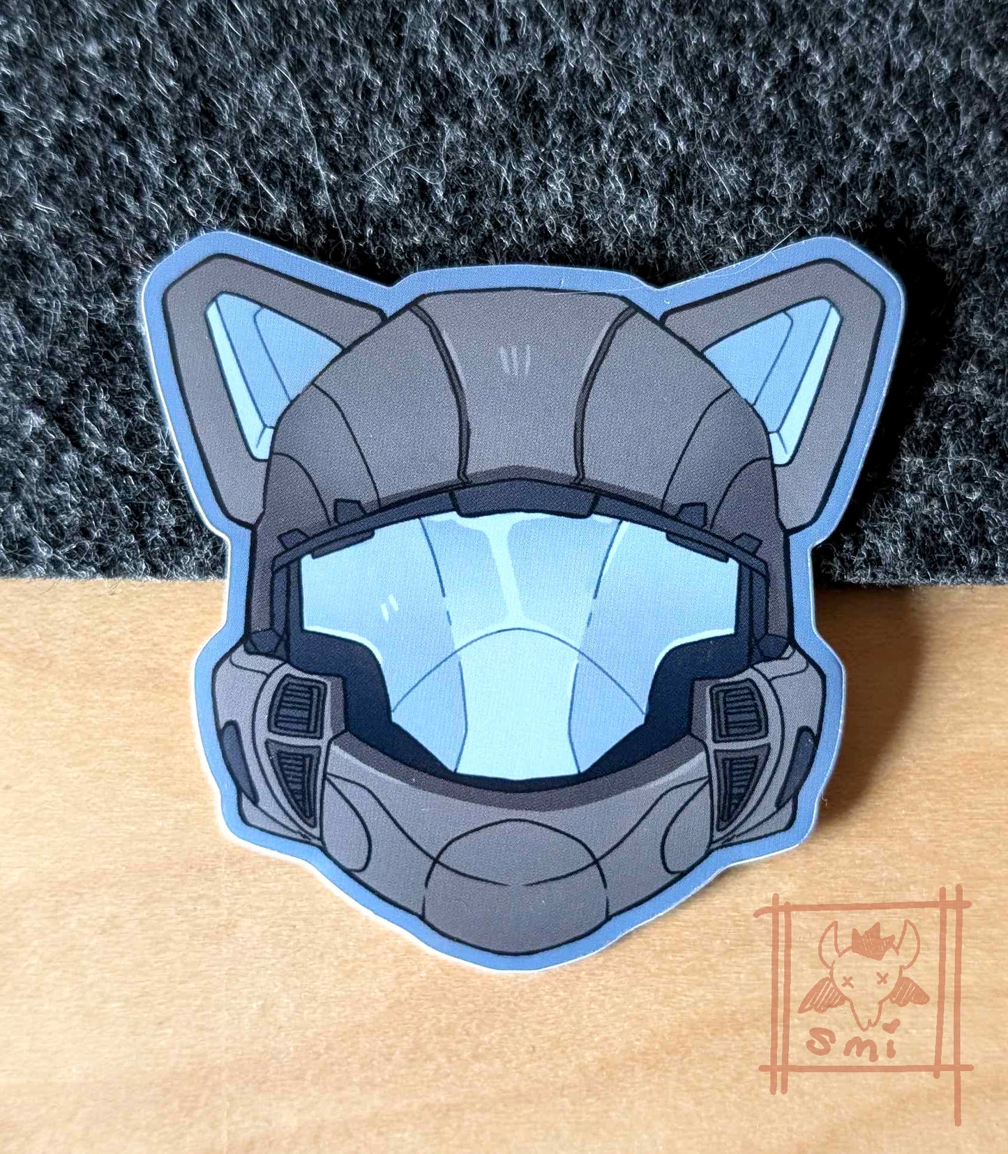 Kitty Ear Spartan and Grunt Stickers