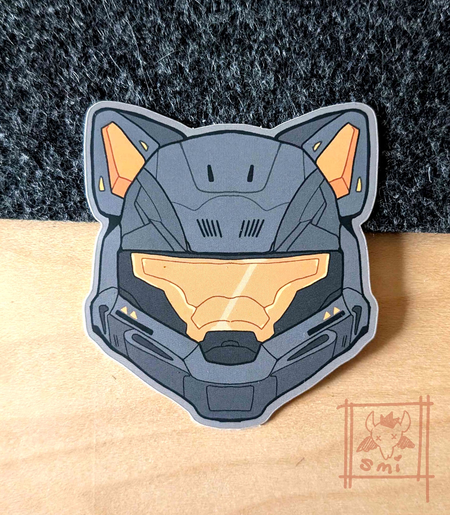 Kitty Ear Spartan and Grunt Stickers